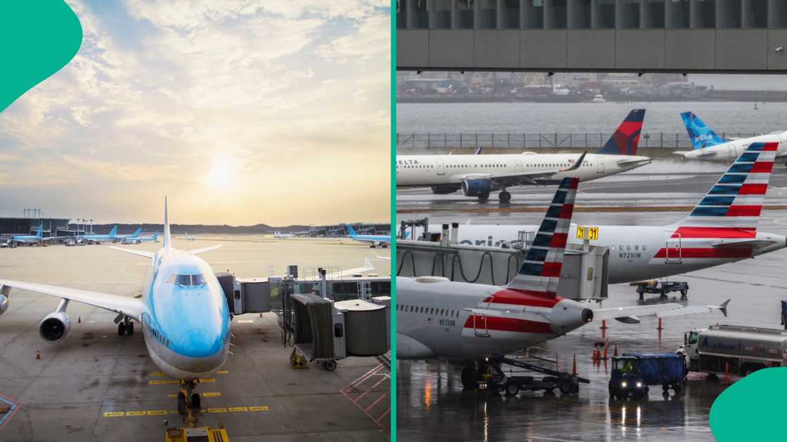 An American Airlines plane engine caught fire at Denver International Airport, forcing passengers to evacuate onto the wing.