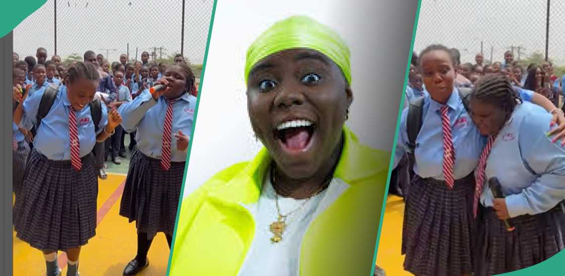 Teni visits alma mater