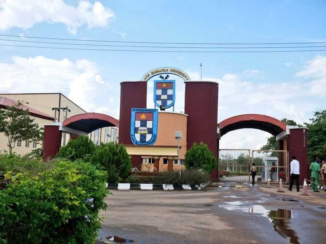 Afe Babalola University's gate Afe Babalola University's gate
