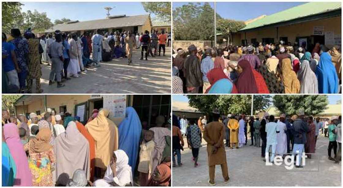 Voters waiting