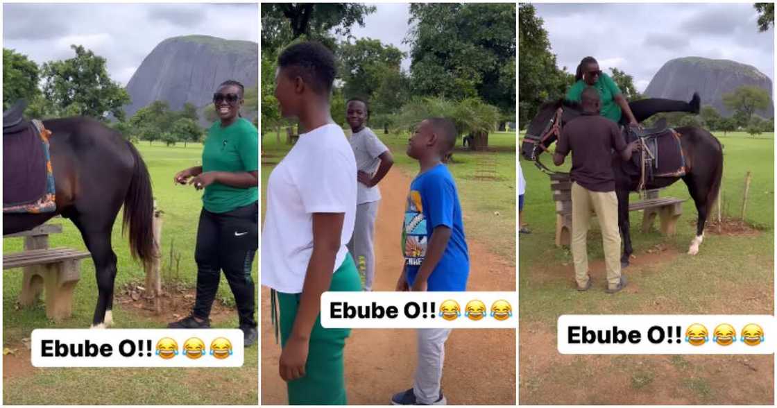 Real Warri Pikin and her son Real Warri Pikin and her son