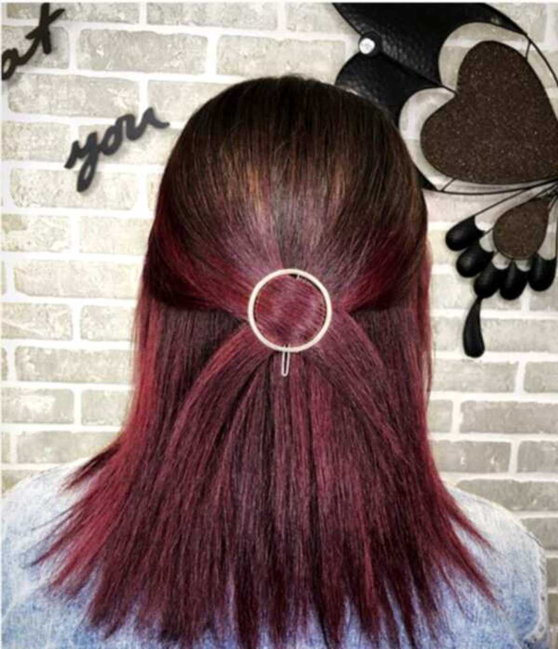 red brown hair