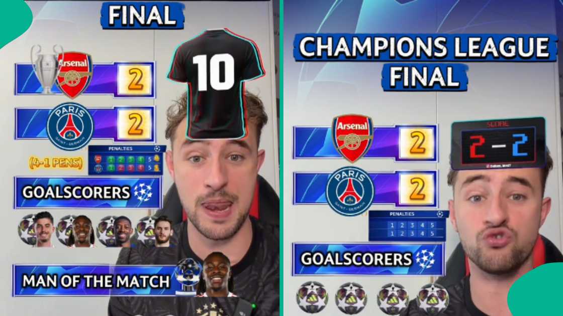 Ahead of the UEFA Champions League 2026 final between PSG and Arsenal, White man predicts match result
