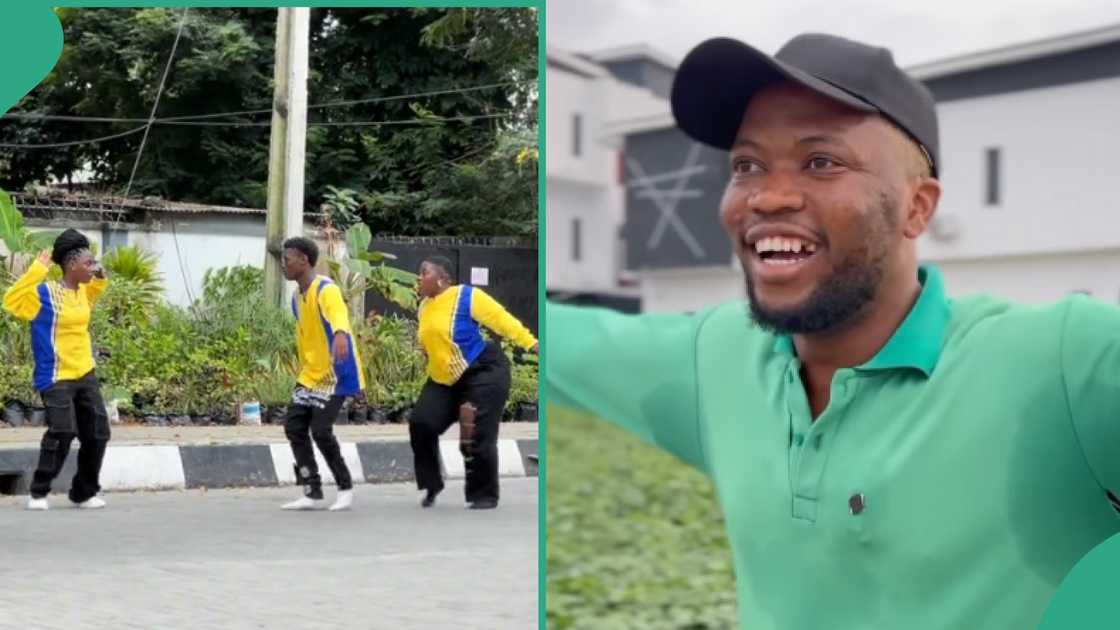 Lady and her friends doing the 'Iron Breaker' dance challenge.