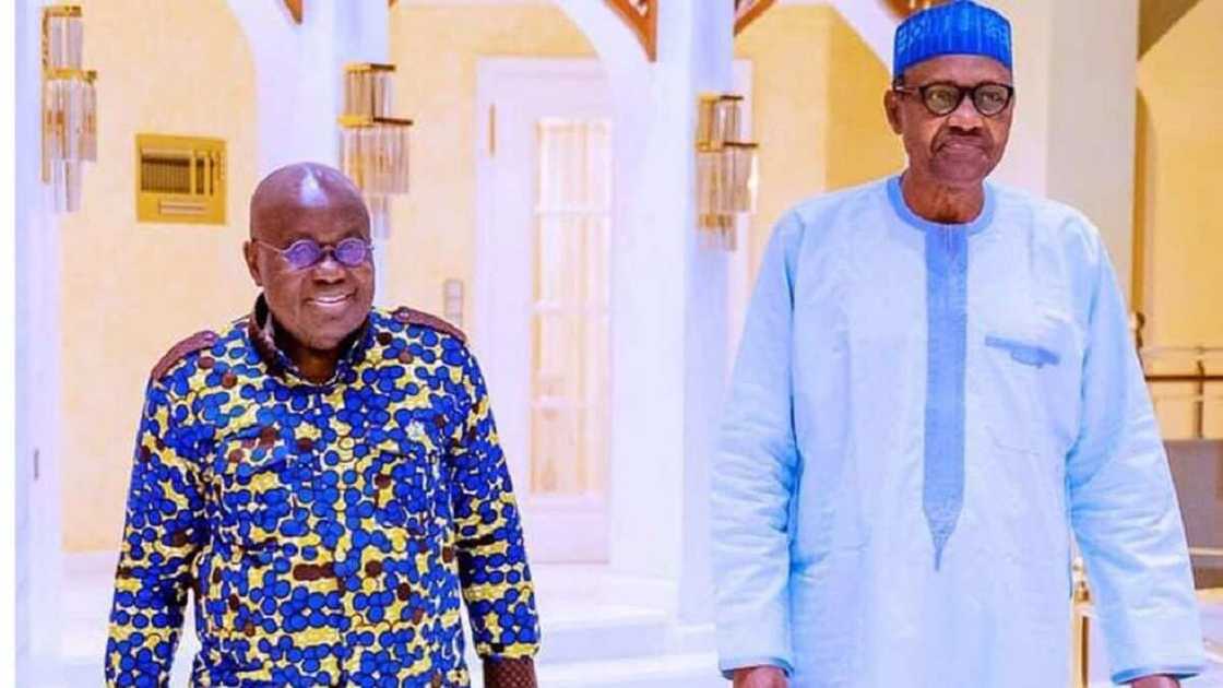 Buhari ya yi ganawar sirri da takwaransa na Ghana a Abuja Buhari ya yi ganawar sirri da takwaransa na Ghana a Abuja