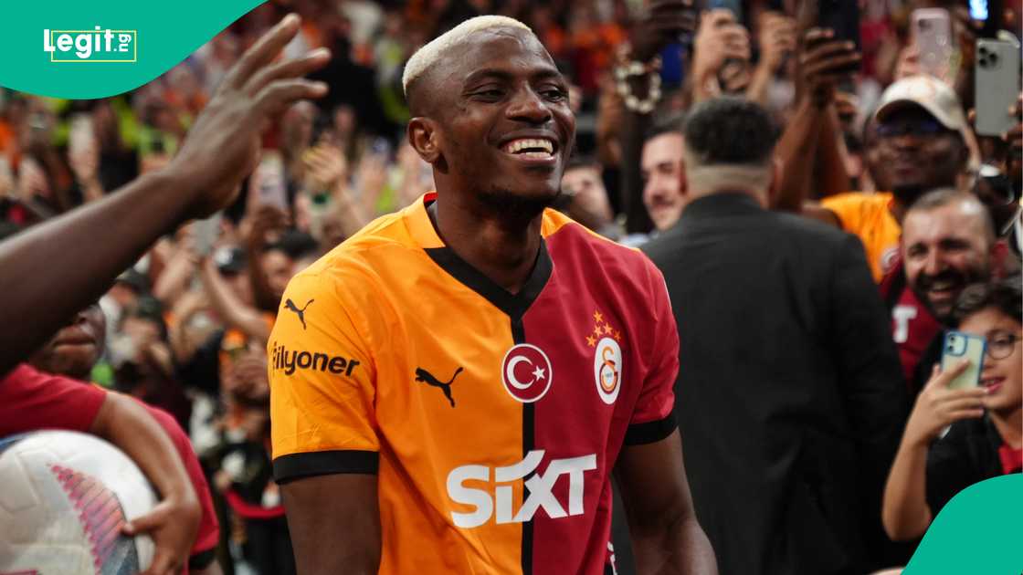 Victor Osimhen, Galatasaray, Istanbul Basaksehir, Rams Park, Istanbul, Turkiye, Super Lig. Victor Osimhen, Galatasaray, Istanbul Basaksehir, Rams Park, Istanbul, Turkiye, Super Lig.