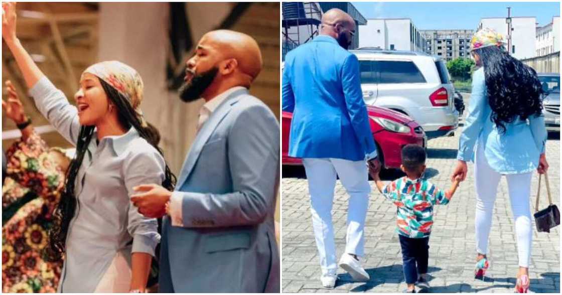 Nigerian celebs Banky W and Adesua Nigerian celebs Banky W and Adesua