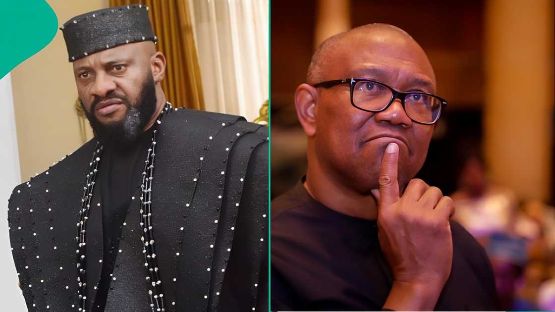 Yul Edochie's old social media post praising former Anambra state governor Peter Obi resurfaces. Yul Edochie's old social media post praising former Anambra state governor Peter Obi resurfaces.