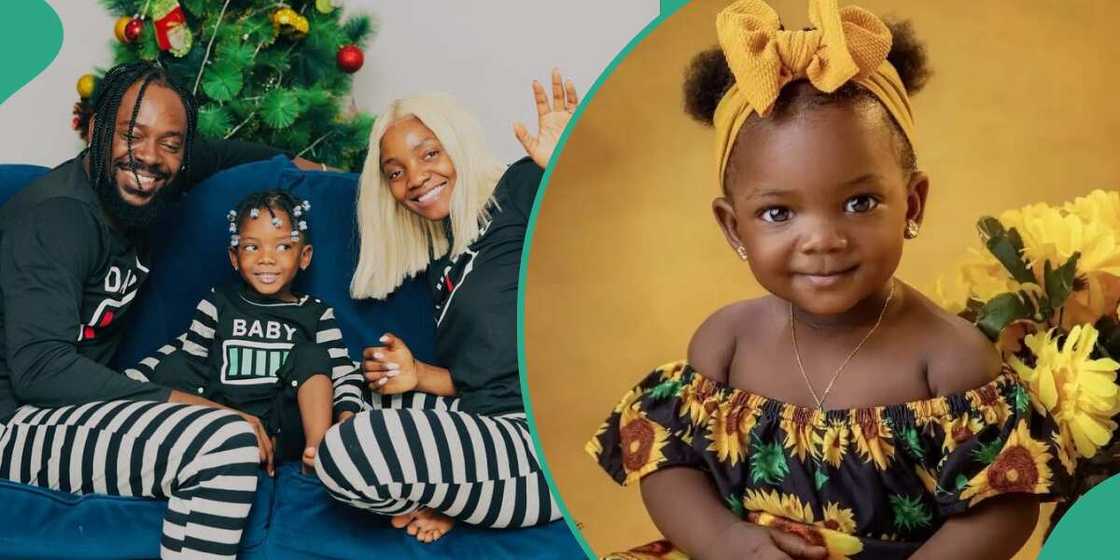 Simi and Adekunle's daughter is 4
