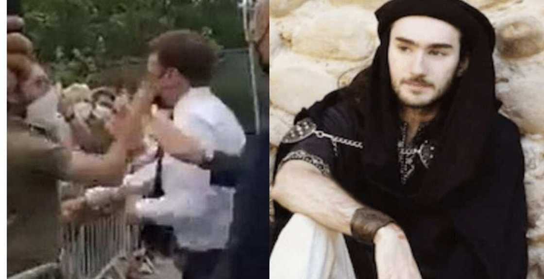Shugaba Emmanuel Macron da Damien Tarel Shugaba Emmanuel Macron da Damien Tarel