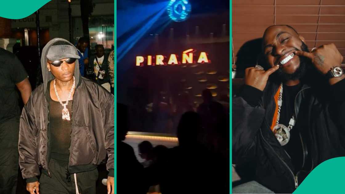 Videos of Wizkid and Davido at same London nightclub.