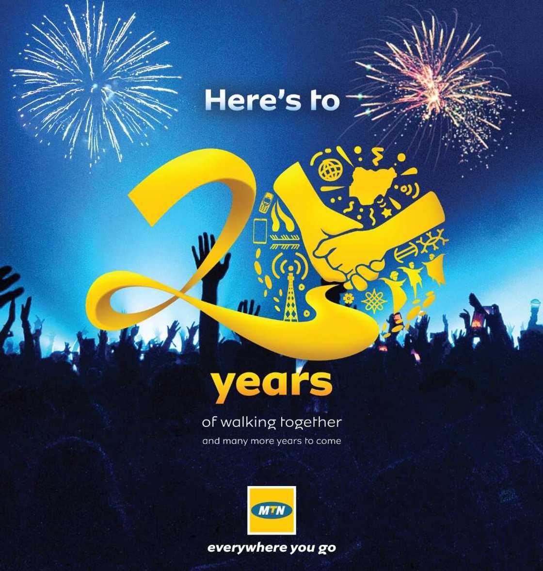MTN Marks 20th Anniversary, Makes Customers Part of the Festivities MTN Marks 20th Anniversary, Makes Customers Part of the Festivities