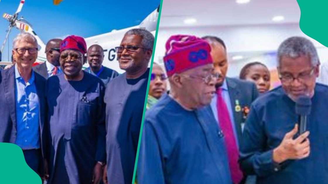 Tinubu ya ziyarci matatar Dangote Tinubu ya ziyarci matatar Dangote