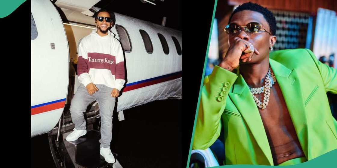 Photos of Poco Lee and Wizkid