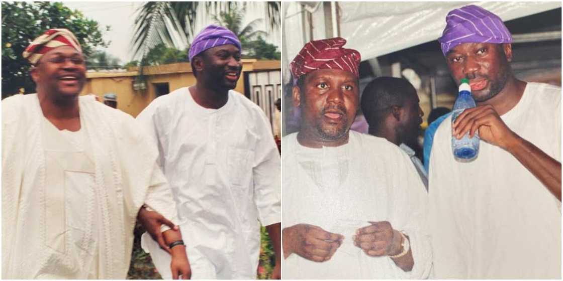 Throwback of Nigerian billionaires: Otedola, Adenuga, Dangote take people back to 19 years ago with cute pics