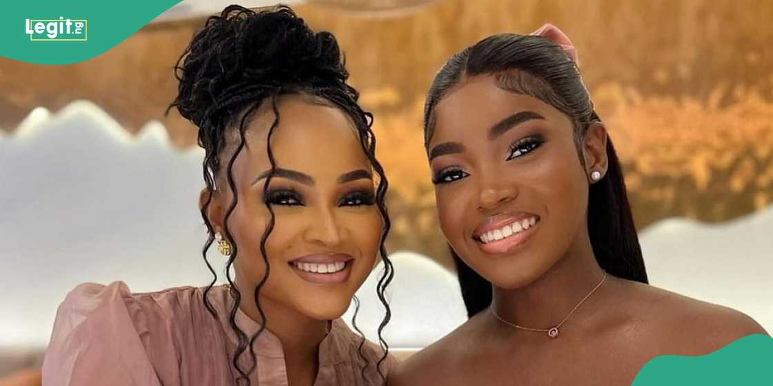 Mercy Aigbe and daughter Michelle Mercy Aigbe and daughter Michelle
