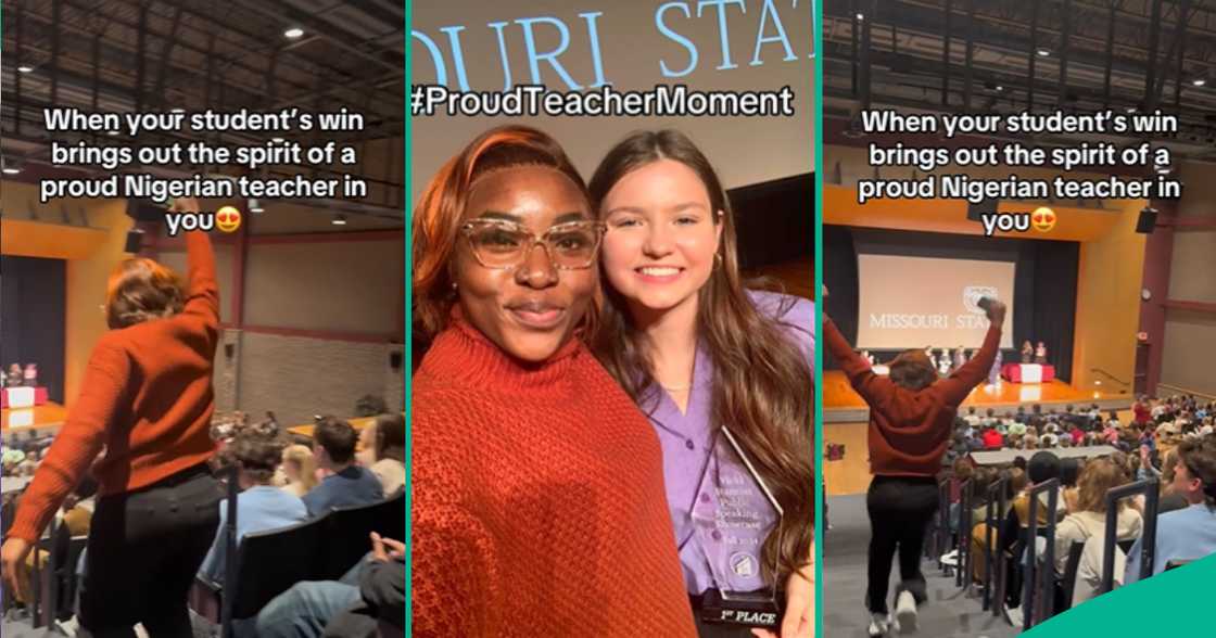 Nigerian lady who works as teacher in America celebrates as her student bags first place Nigerian lady who works as teacher in America celebrates as her student bags first place