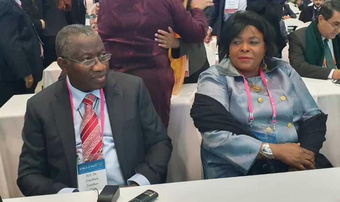 Goodluck Jonathan delivers speech at world summit in South Korea Goodluck Jonathan delivers speech at world summit in South Korea