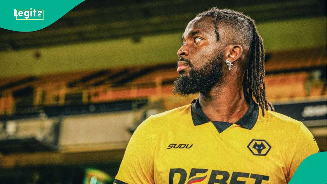 Tolu Arokodare, Molineux Stadium, Wolverhampton Wanderers, England, Premier League. Tolu Arokodare, Molineux Stadium, Wolverhampton Wanderers, England, Premier League.