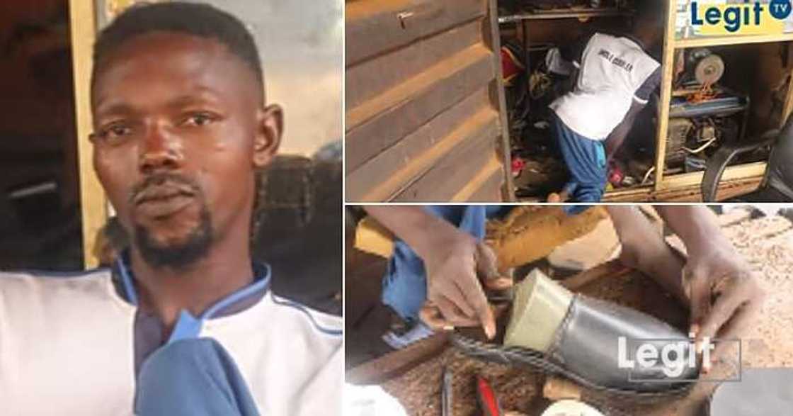 Shoemaker, disabled, strong wind Shoemaker, disabled, strong wind