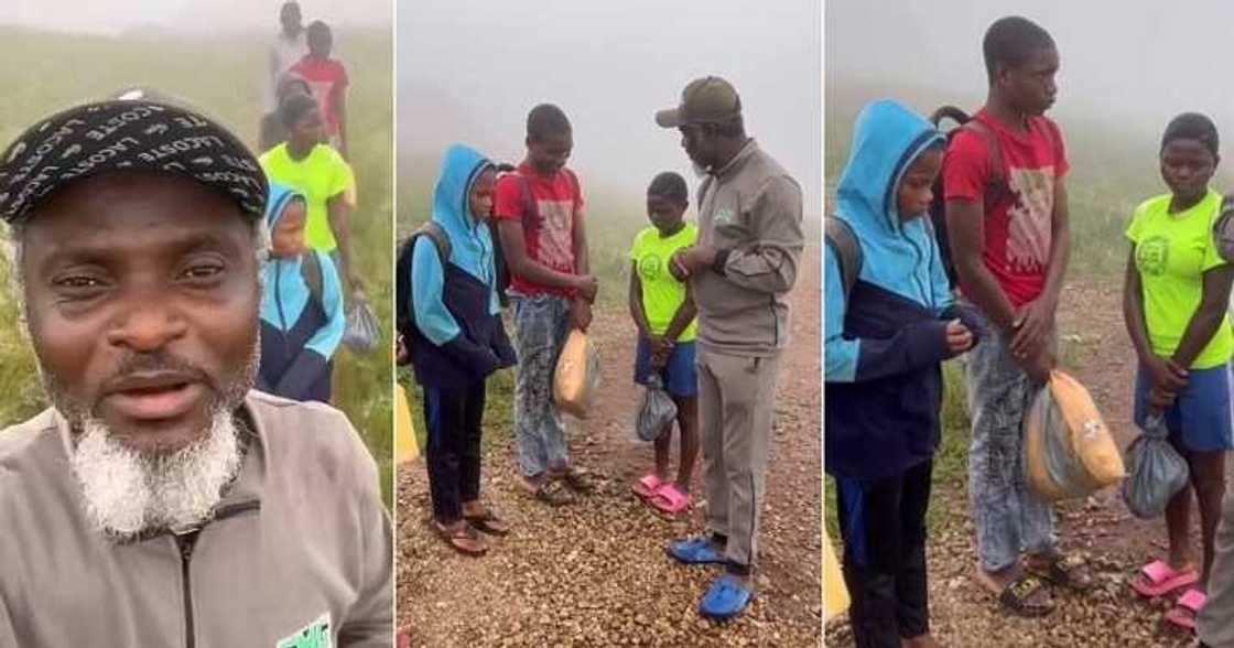 Children trek from Cameroon to Nigeria