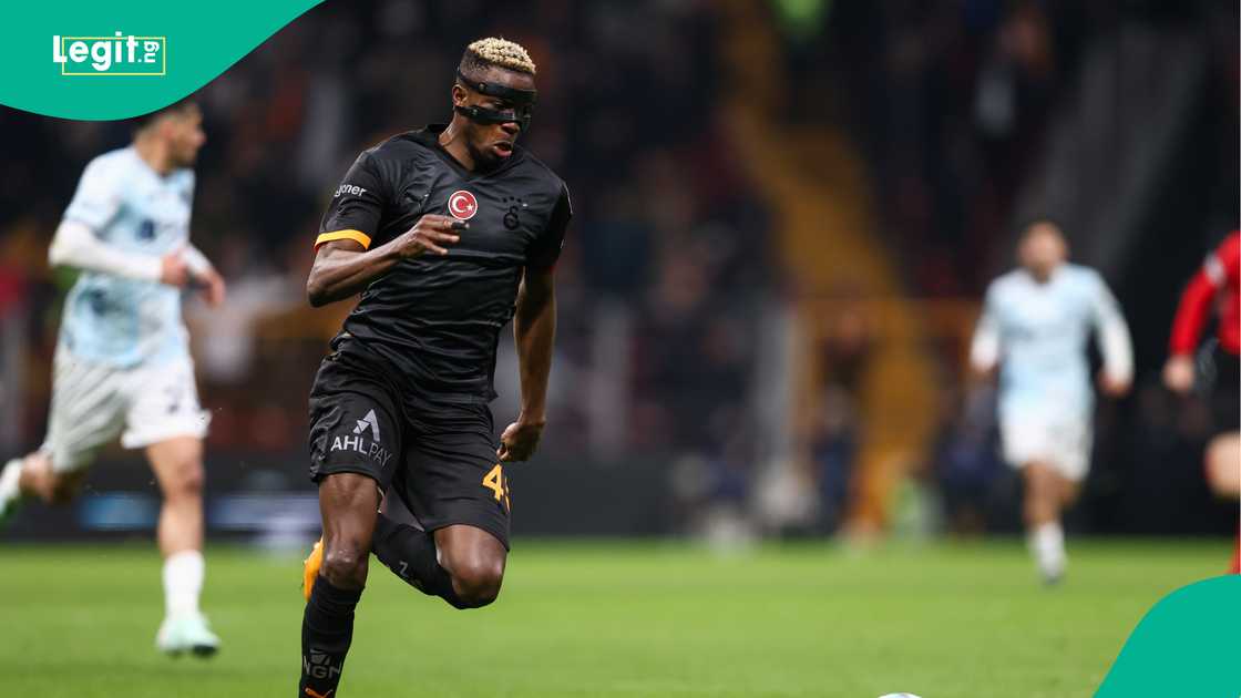 Victor Osimhen, Galatasaray, Adana Demirspor, Rams Park, Istanbul, Turkiye, Super Lig. Victor Osimhen, Galatasaray, Adana Demirspor, Rams Park, Istanbul, Turkiye, Super Lig.