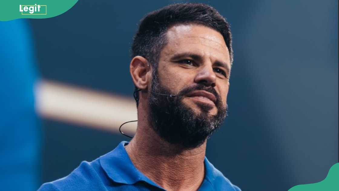American pastor Steven Furtick Jr. preaching American pastor Steven Furtick Jr. preaching