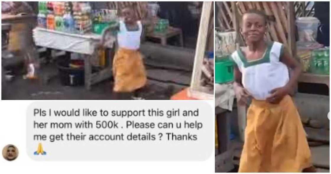 Little school girl, dances in front of mum's shop, atracts customers, Ajegunle, Lagos, N500k Little school girl, dances in front of mum's shop, atracts customers, Ajegunle, Lagos, N500k