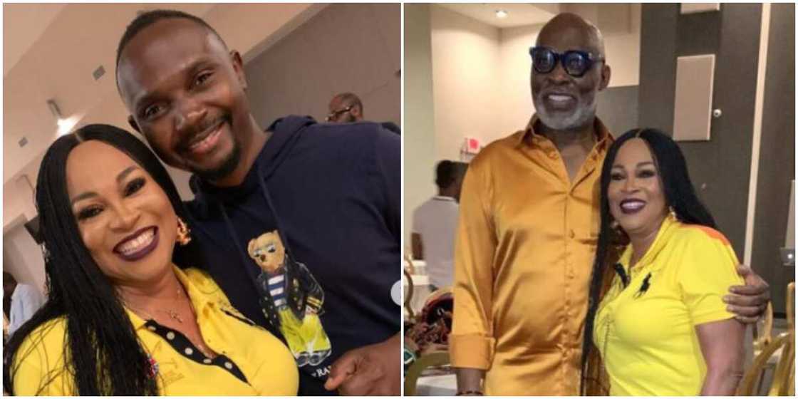 Fans gush as Nollywood's Bukky Right and RMD link up in US Fans gush as Nollywood's Bukky Right and RMD link up in US