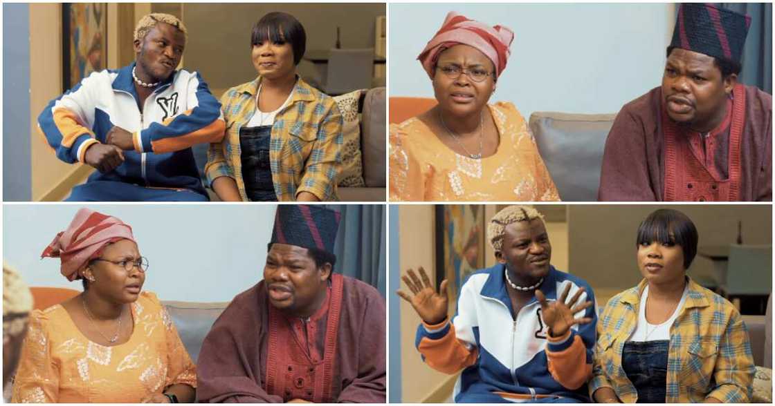 Portable as Motunde's potential husband in Mr Macaroni skit. Portable as Motunde's potential husband in Mr Macaroni skit.