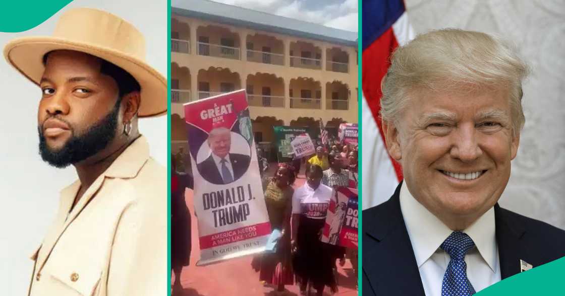 Donald Trump's celebrated by Nigerians.