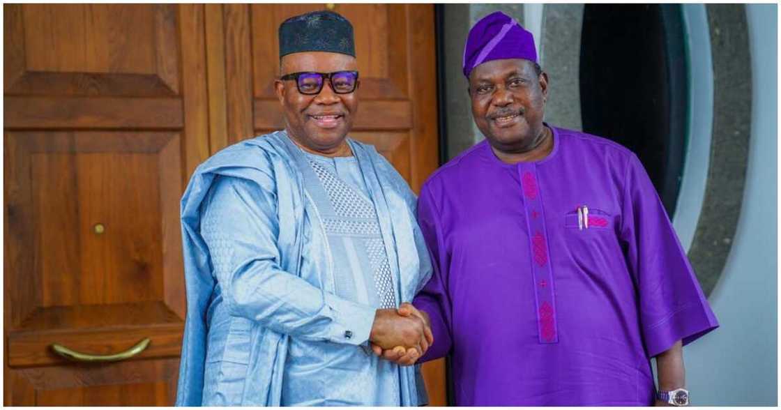 Akume and Akpabio meet concerning Tinubu's ministerial list/ Tinubu's ministerial list/ Meeting concerning Tinubu's ministerial list was productive