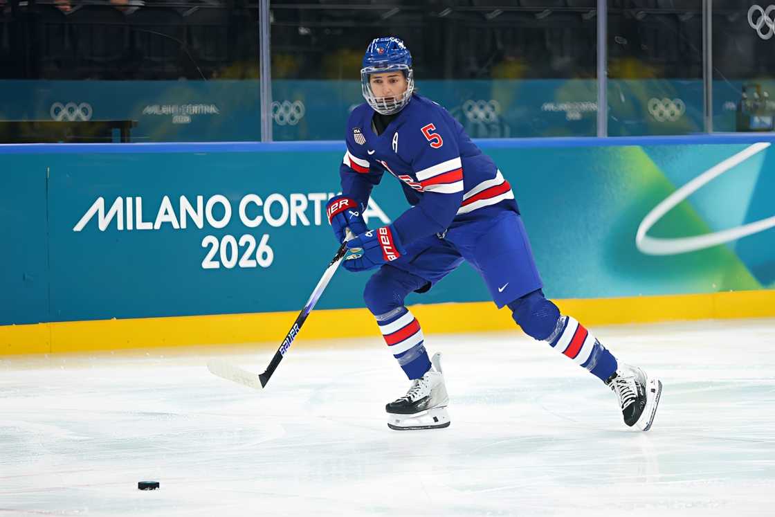 Professional ice hockey player Megan Keller Professional ice hockey player Megan Keller