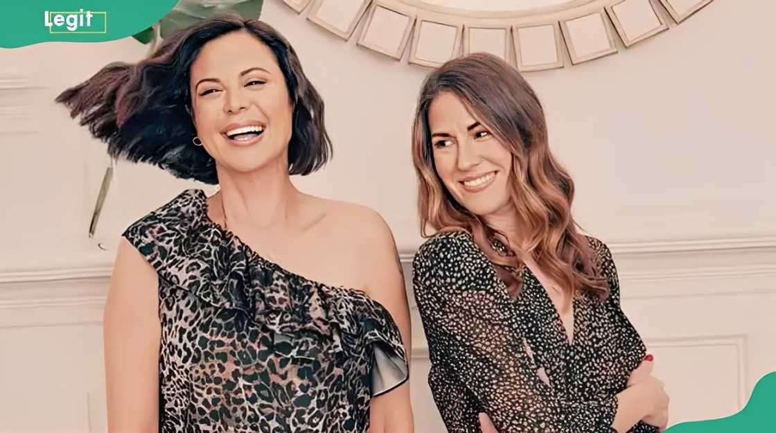 Brooke Daniells and Catherine Bell share a laugh