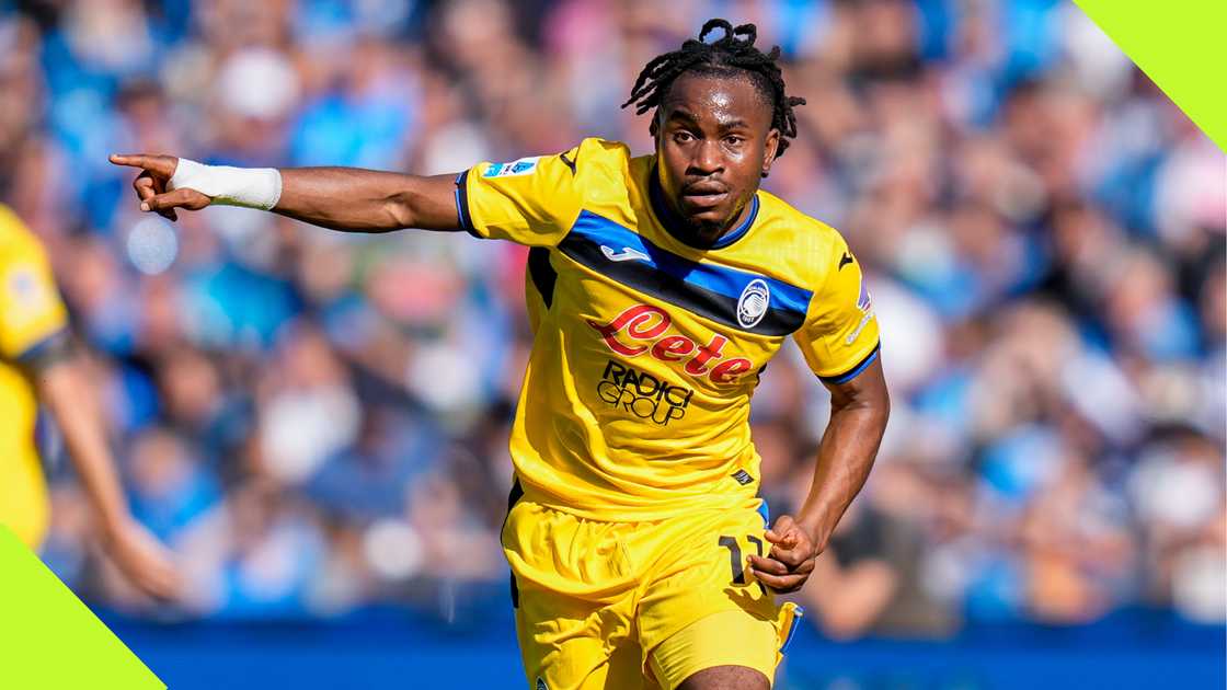 Ademola Lookman in action against Stuttgart Ademola Lookman in action against Stuttgart