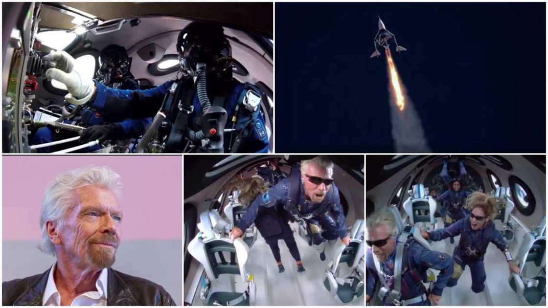 People were wowed when they saw the moment he landed in space.