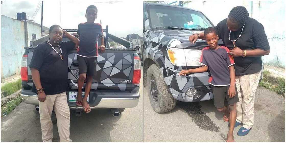 Little Boy Struggling to Make a Living Gets Help from Nigerian Man who Vows to Make his Dream Come True Little Boy Struggling to Make a Living Gets Help from Nigerian Man who Vows to Make his Dream Come True