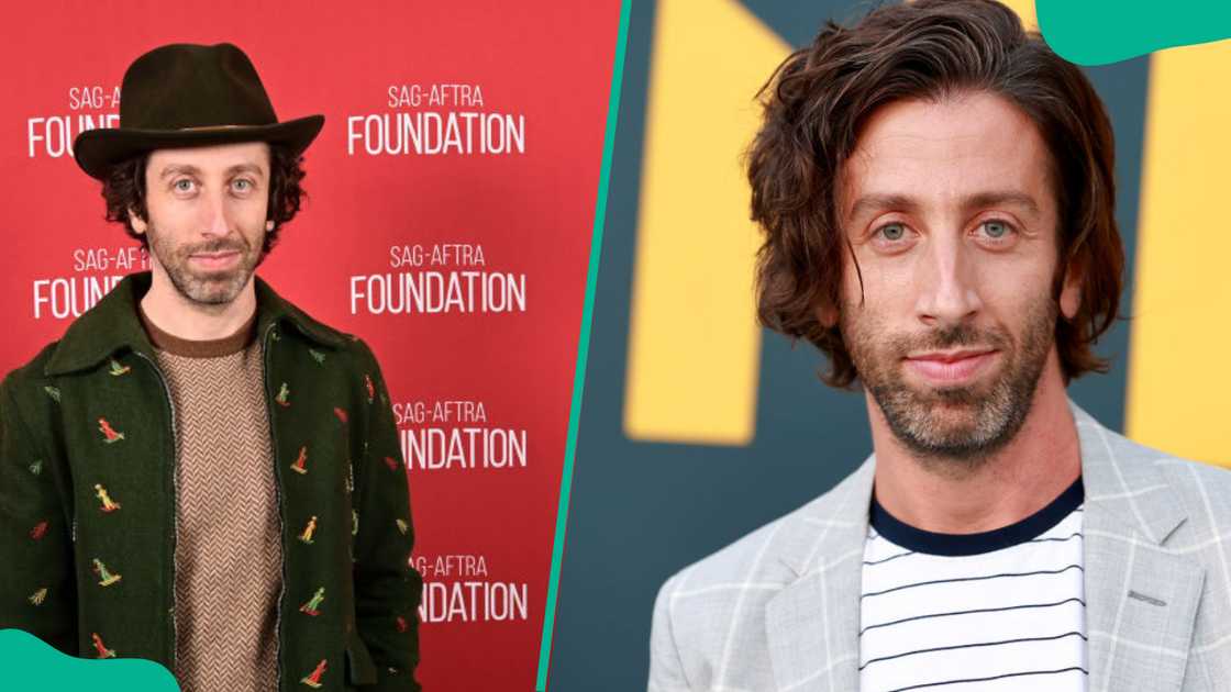 Actor Simon Helberg attending different entertainment events.