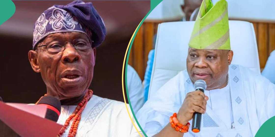 Obasanjo teaches Adeleke the key to successive governance Obasanjo teaches Adeleke the key to successive governance