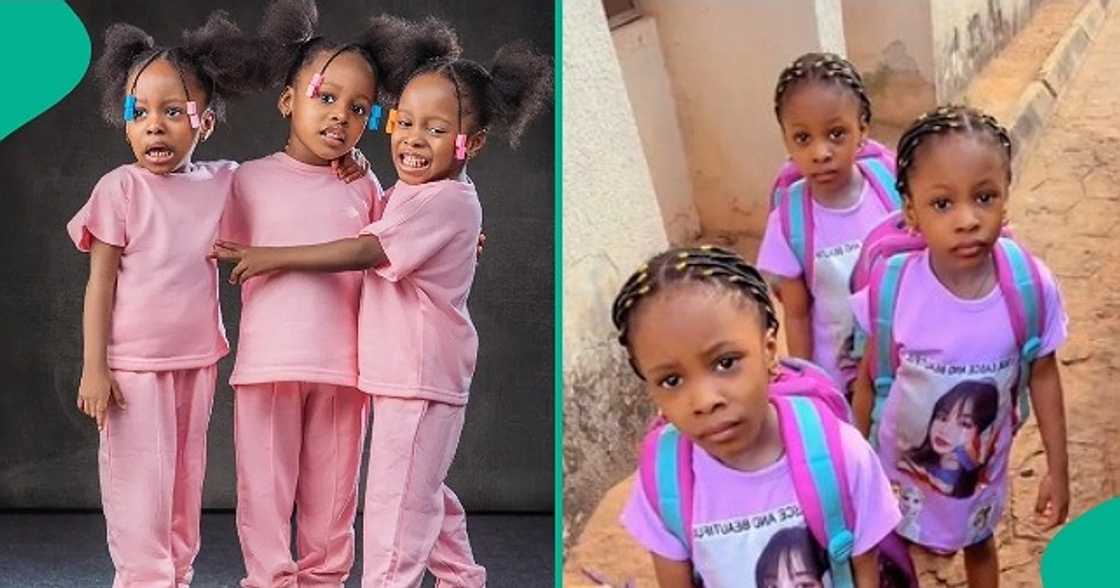 Identical triplets from Anambra state go viral online