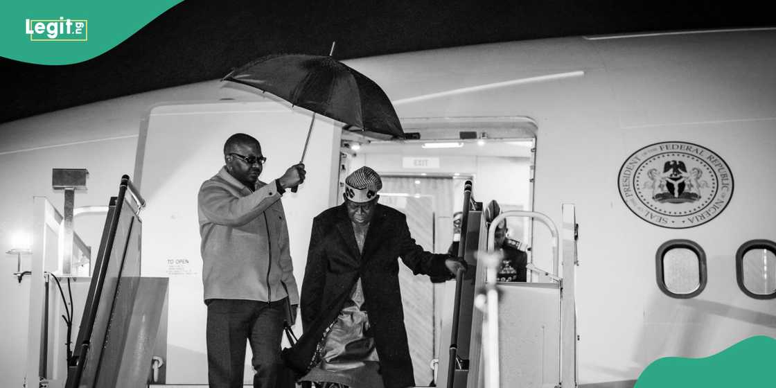 President Tinubu touches down South Africa President Tinubu touches down South Africa