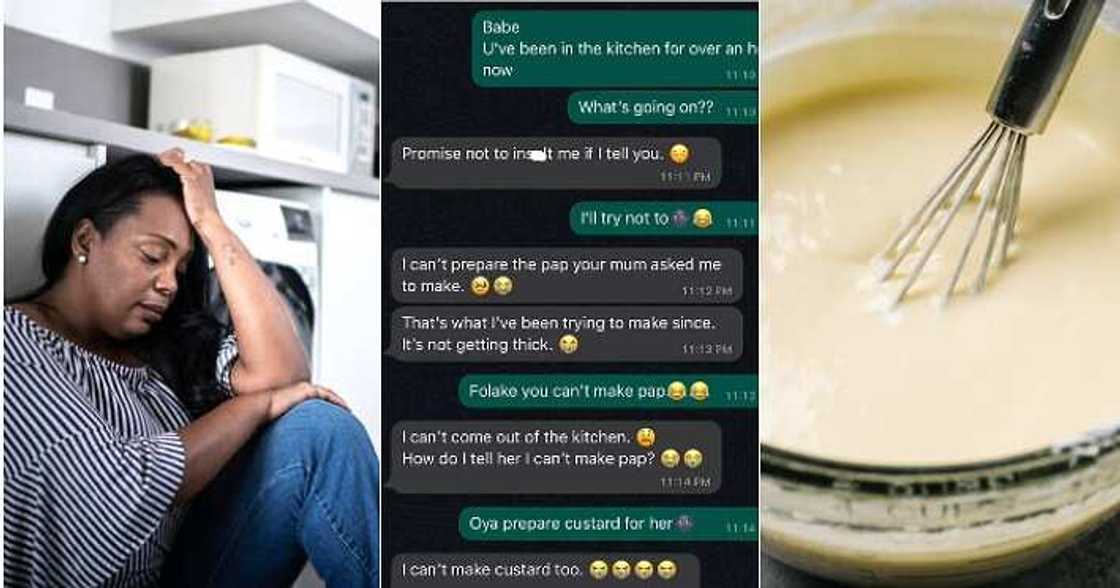 Lady can't make pap Lady can't make pap