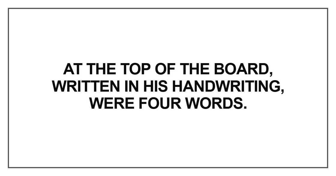 At the top of the board At the top of the board