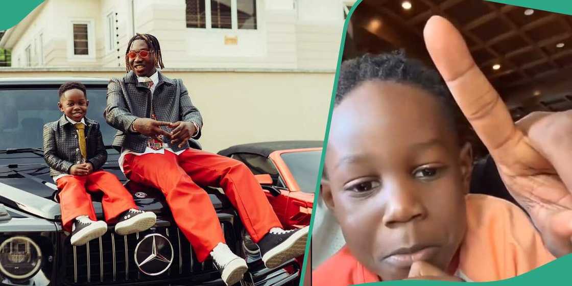 Zlatan Ibile's son recites numbers in Yoruba. Zlatan Ibile's son recites numbers in Yoruba.
