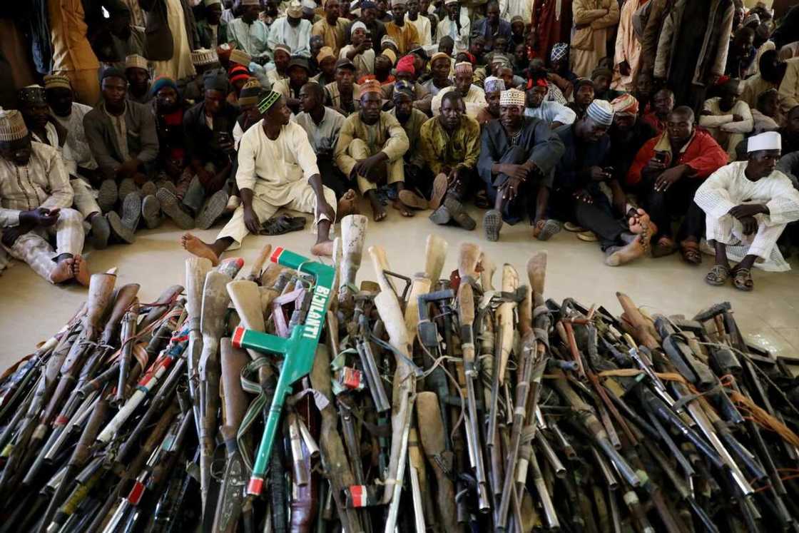 Bandits arrested by Nigerian authorities Bandits arrested by Nigerian authorities