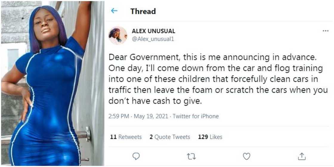BBNaija’s Alex Vows to Flog Window Cleaners Who Scratch Cars When Their Services Are Turned Down BBNaija’s Alex Vows to Flog Window Cleaners Who Scratch Cars When Their Services Are Turned Down