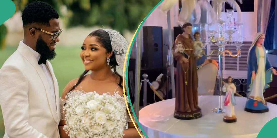 Ekene Umenwa set up altar at wedding. Ekene Umenwa set up altar at wedding.