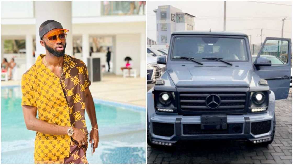 Nigerian man buys big exotic car, calls the vehicle new baby, its photo gets many talking