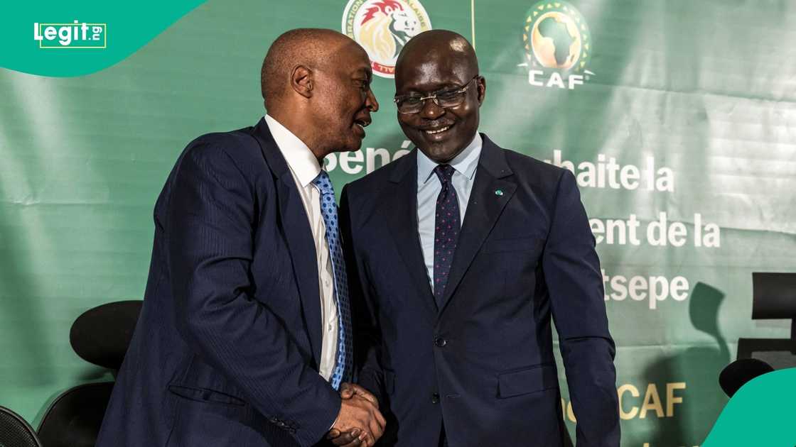 CAF, Patrice Motsepe, Senegal, Abdoulaye Fall, Dakar, AFCON, Football. CAF, Patrice Motsepe, Senegal, Abdoulaye Fall, Dakar, AFCON, Football.