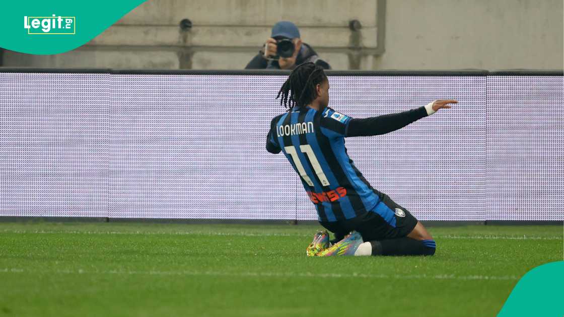 Ademola Lookman, Atalanta, AS Roma, Gewiss Stadium, Bergamo, Italy, Serie A. Ademola Lookman, Atalanta, AS Roma, Gewiss Stadium, Bergamo, Italy, Serie A.